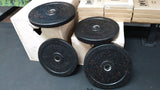 American Made Bumper Plates with Red Fleck