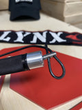 5SC Jump Rope Handle(super high quality one of a kind) may or may not come with plastic coated rope, supplies of the ropes are limited. However you could pick up the same kind of rope at a hardware store